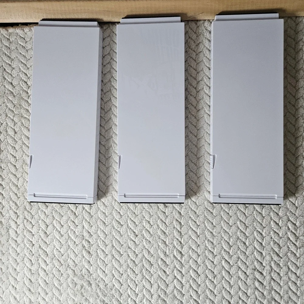 Set of 3 White Adjustable Expandable Drawer Dividers Tension Organizers 11-17in